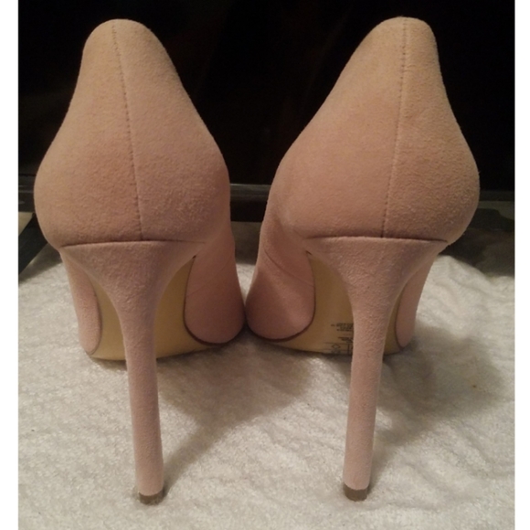 H&M Pink Suede Pointed Toe Heels Size US 7 - Picture 5 of 10